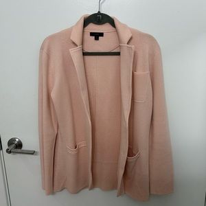J. Crew Pink Sweater Blazer